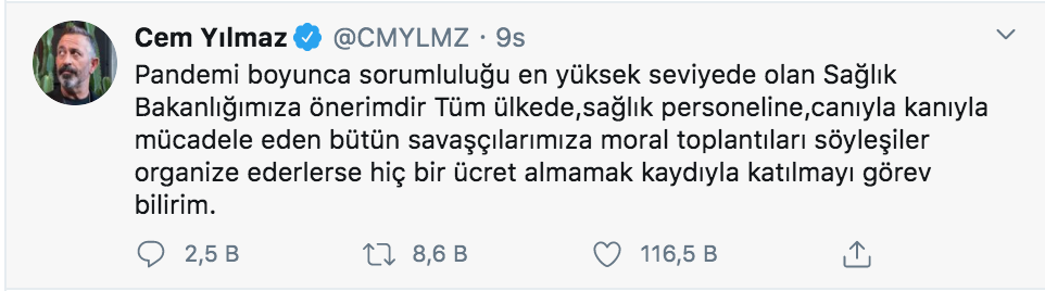 Cem Yılmaz Sağlık Çalışanları